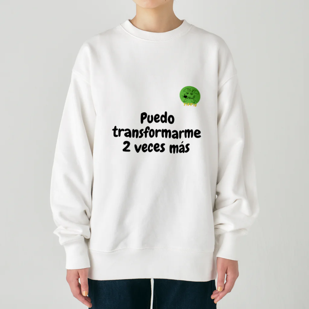 Nice Japanese words? !のPuedo transformarme 2 veces más Heavyweight Crew Neck Sweatshirt