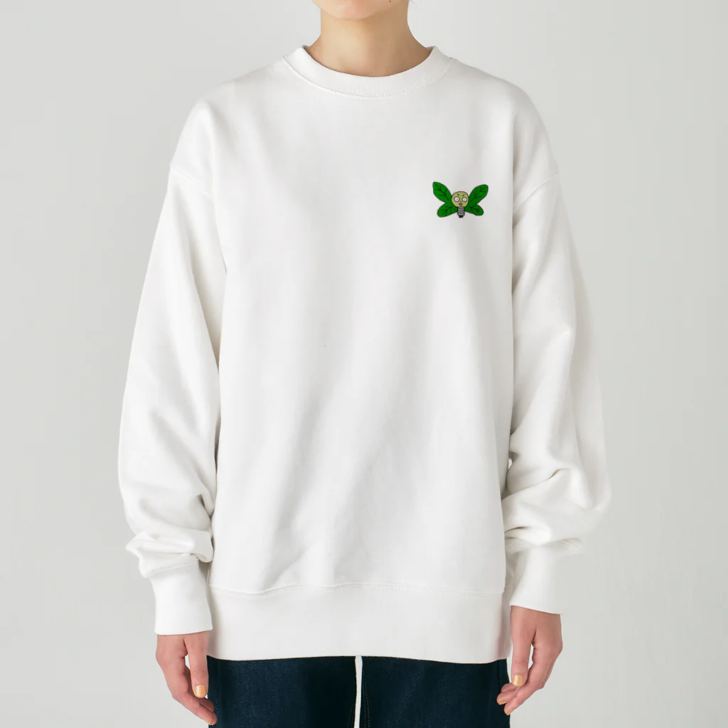 しめじの電球ちょうちょ Heavyweight Crew Neck Sweatshirt