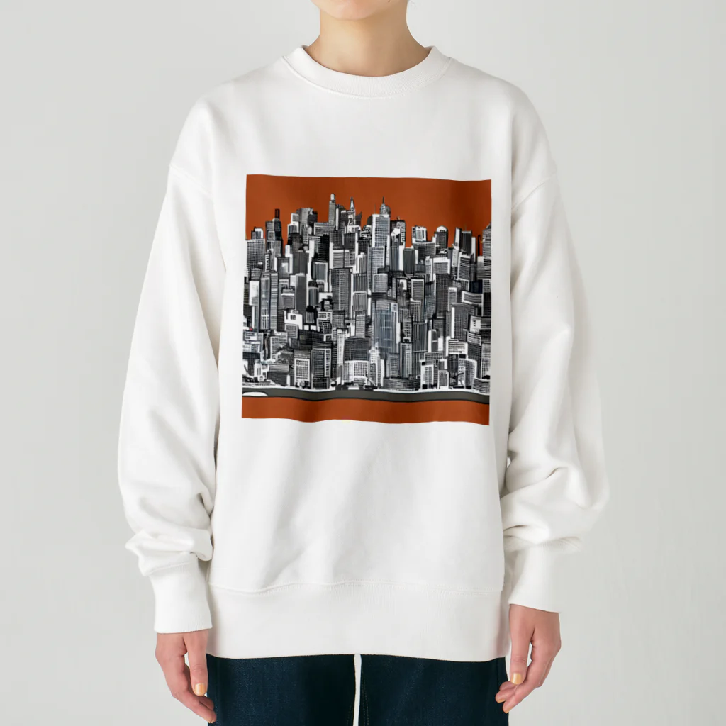 TokyoFridayNightの大都会の影2 Heavyweight Crew Neck Sweatshirt