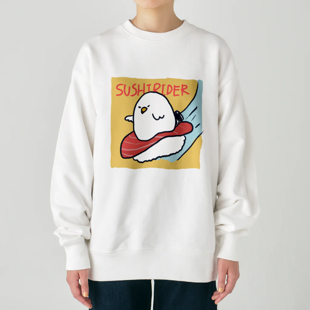 ハルカゼ雑貨店の寿司ライダー Heavyweight Crew Neck Sweatshirt