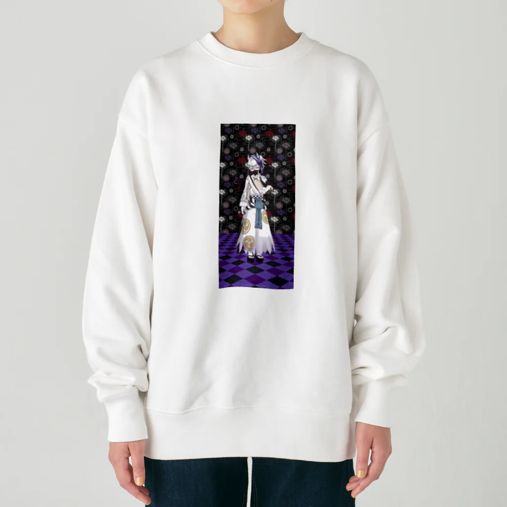 ハク坊の御狐神ハク坊 Heavyweight Crew Neck Sweatshirt