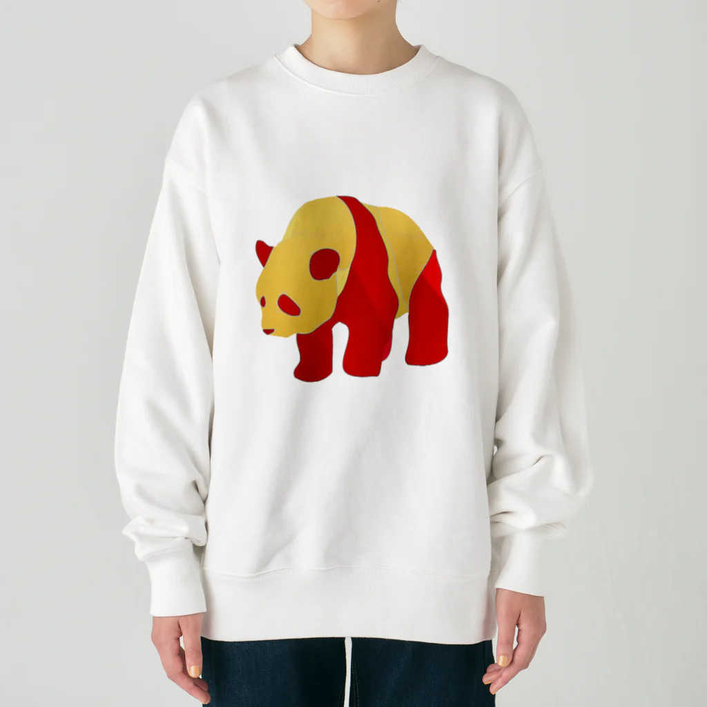 広熨斗隼人SHOPの広熨斗隼人のカラーパンダ🐼２ Heavyweight Crew Neck Sweatshirt