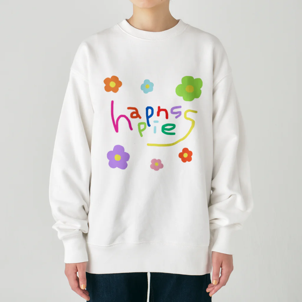 ecrin shopのhappiness お花 ヘビーウェイトスウェット