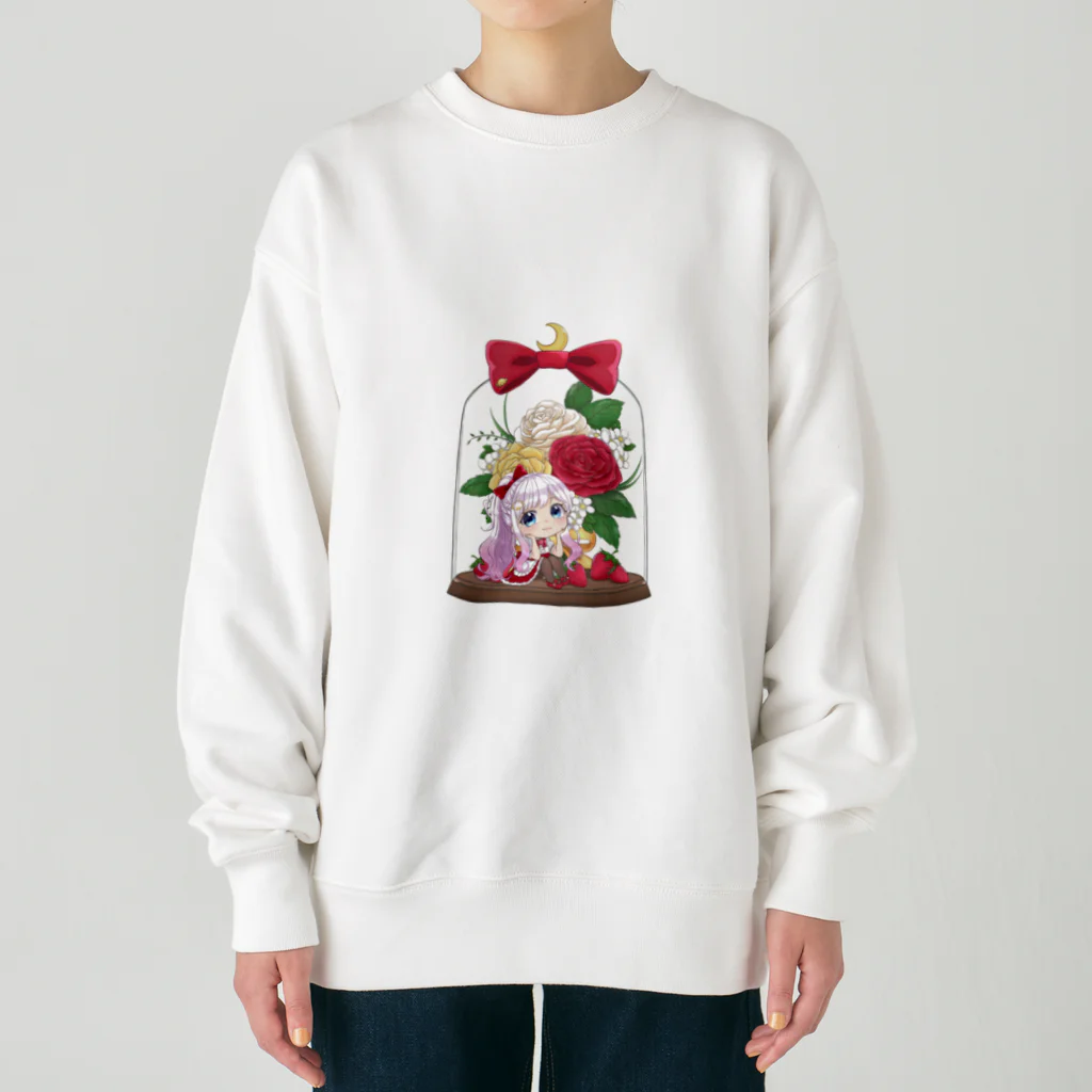 🦛ひぽまるちゃんねる🐨のバラドームミニキャラまるちゃん Heavyweight Crew Neck Sweatshirt