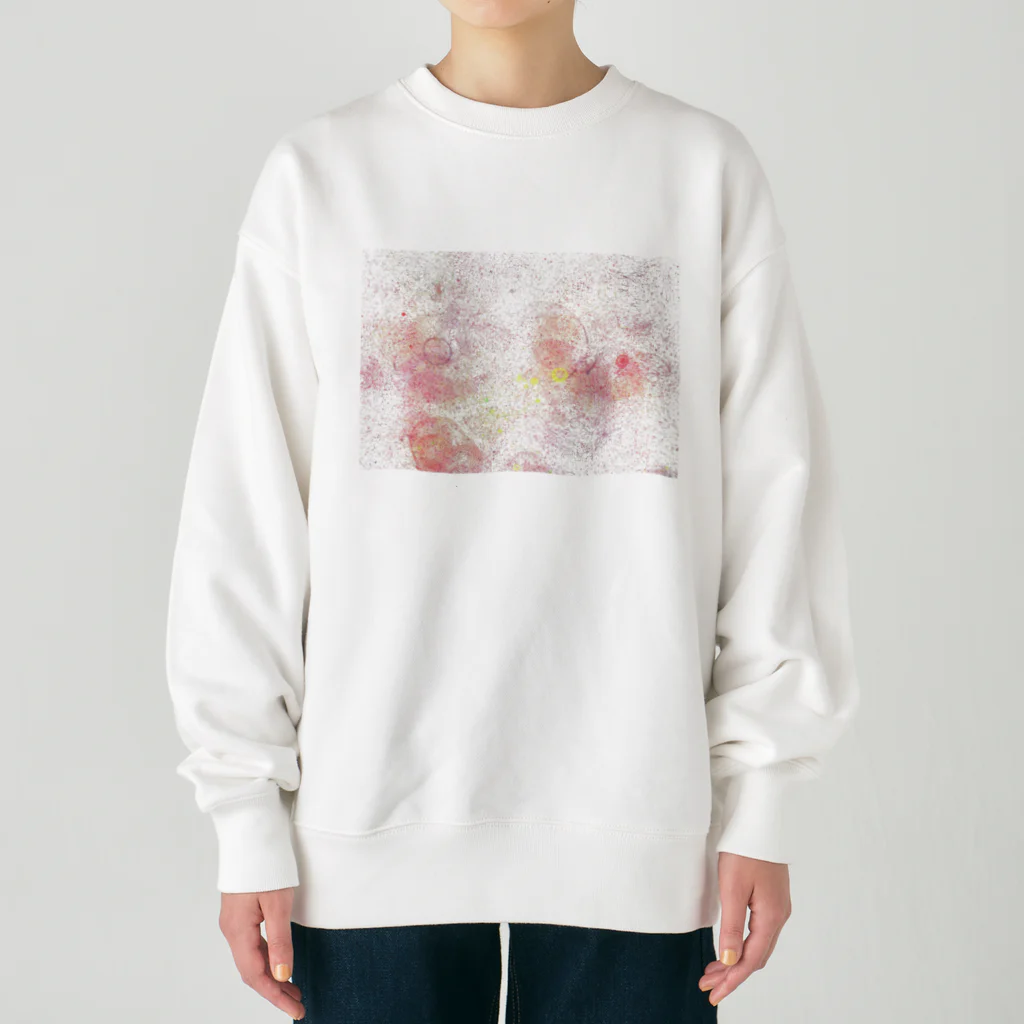 Keriiのイラストのシャボン玉アート　ピンク系 Heavyweight Crew Neck Sweatshirt