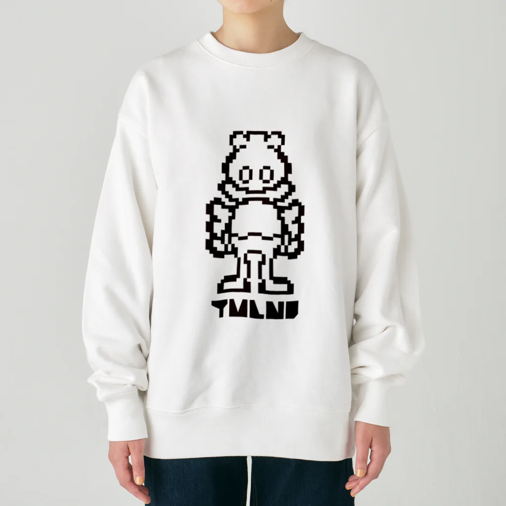 アキキムラの家で着たい！！！トゥモローランド / TMLND ドット絵ブラック Heavyweight Crew Neck Sweatshirt