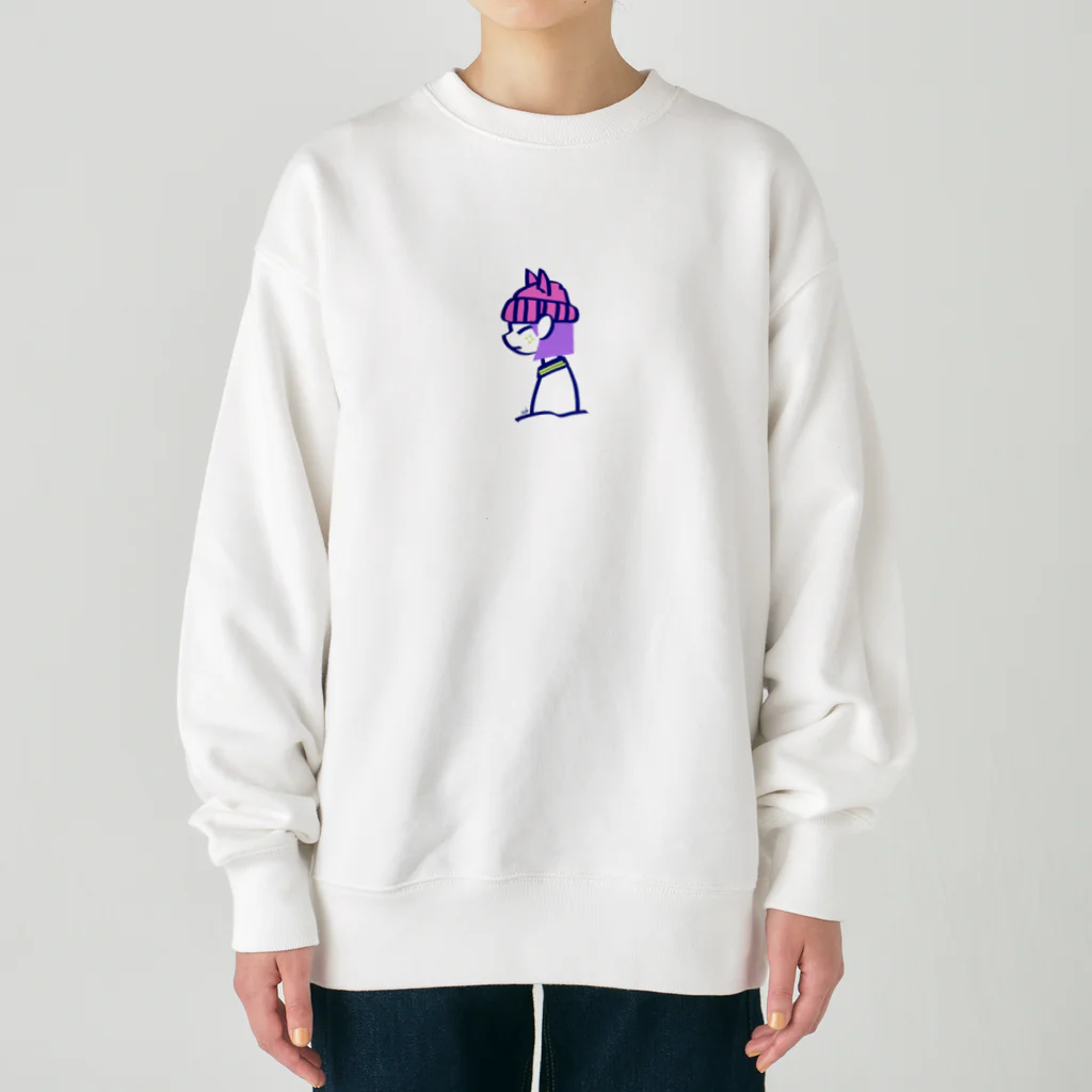 szHzs 'のネコ耳さん/ピンクニット帽 Heavyweight Crew Neck Sweatshirt