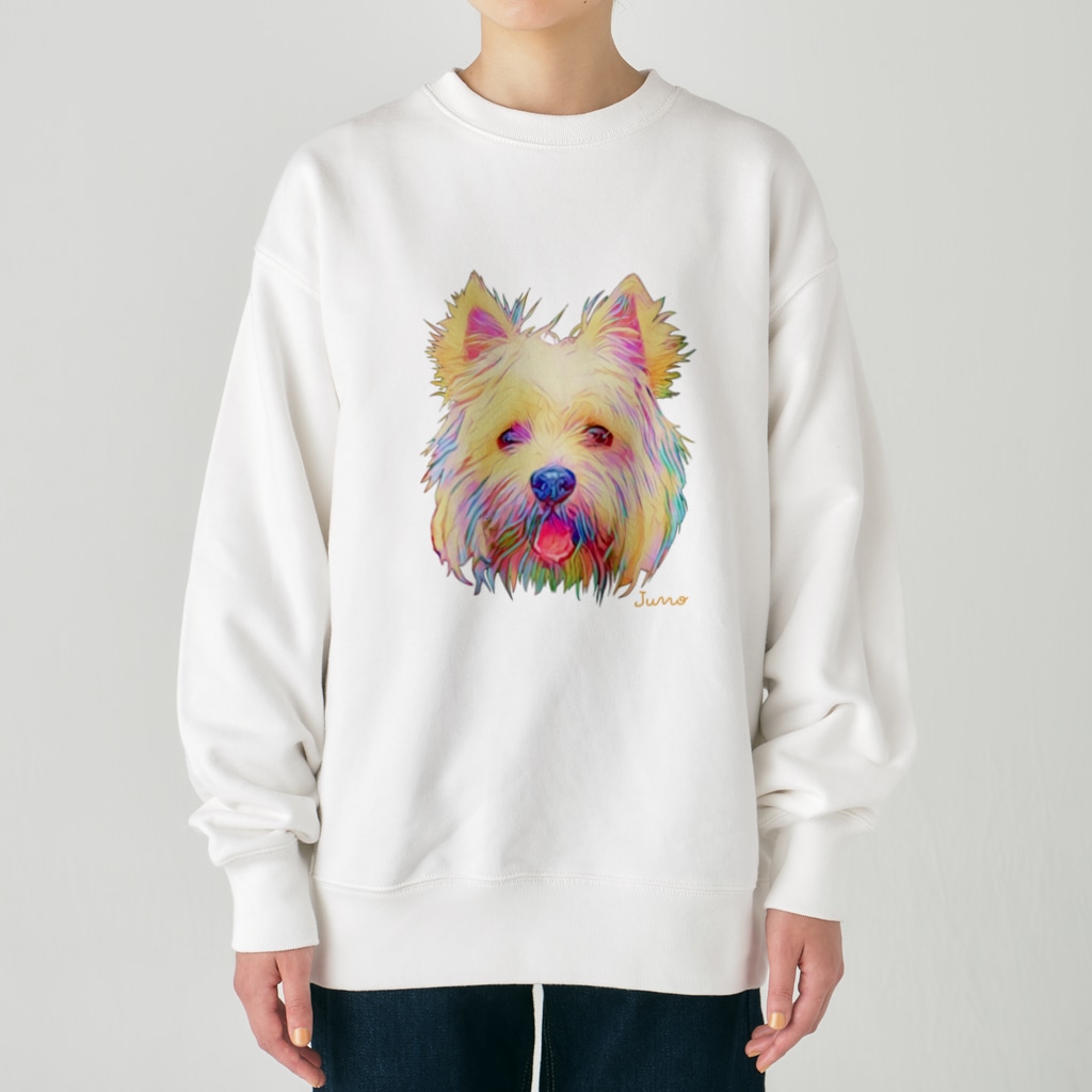 ジュノの秘密のアトリエのウエストハイランドホワイトテリア／Juno Heavyweight Crew Neck Sweatshirt