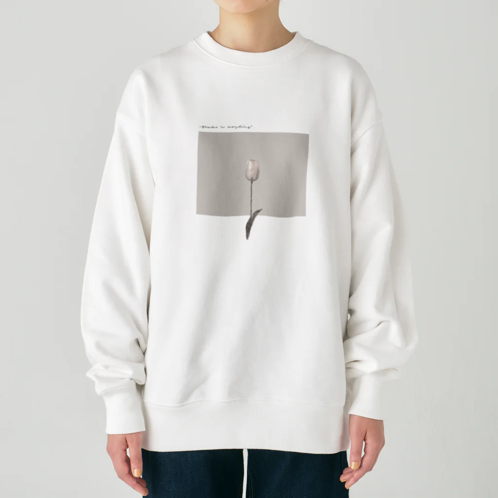 rilybiiのSAKURA milk tea* chocolate Heavyweight Crew Neck Sweatshirt