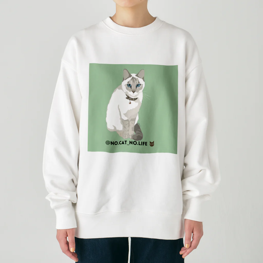 猫のイラスト屋さんのmii Heavyweight Crew Neck Sweatshirt