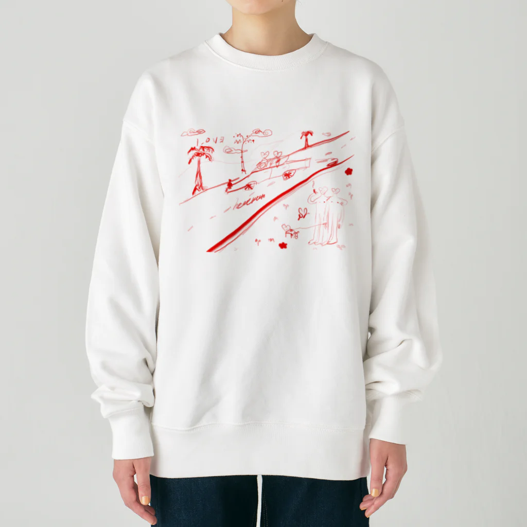 S2kun ハートくん SHOPのハートくんlife Heavyweight Crew Neck Sweatshirt