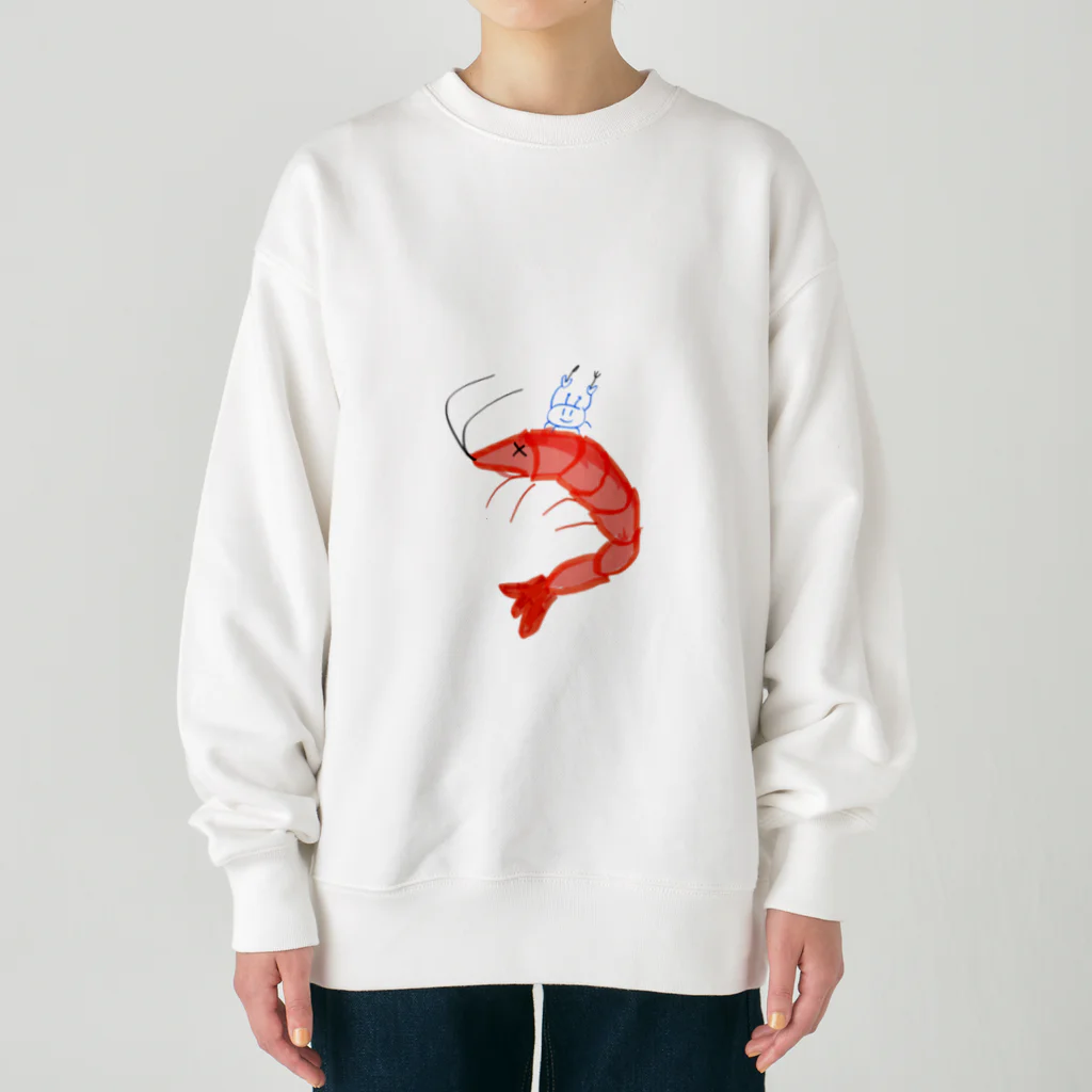 たのしみたろうのかにくんのお昼ご飯 Heavyweight Crew Neck Sweatshirt