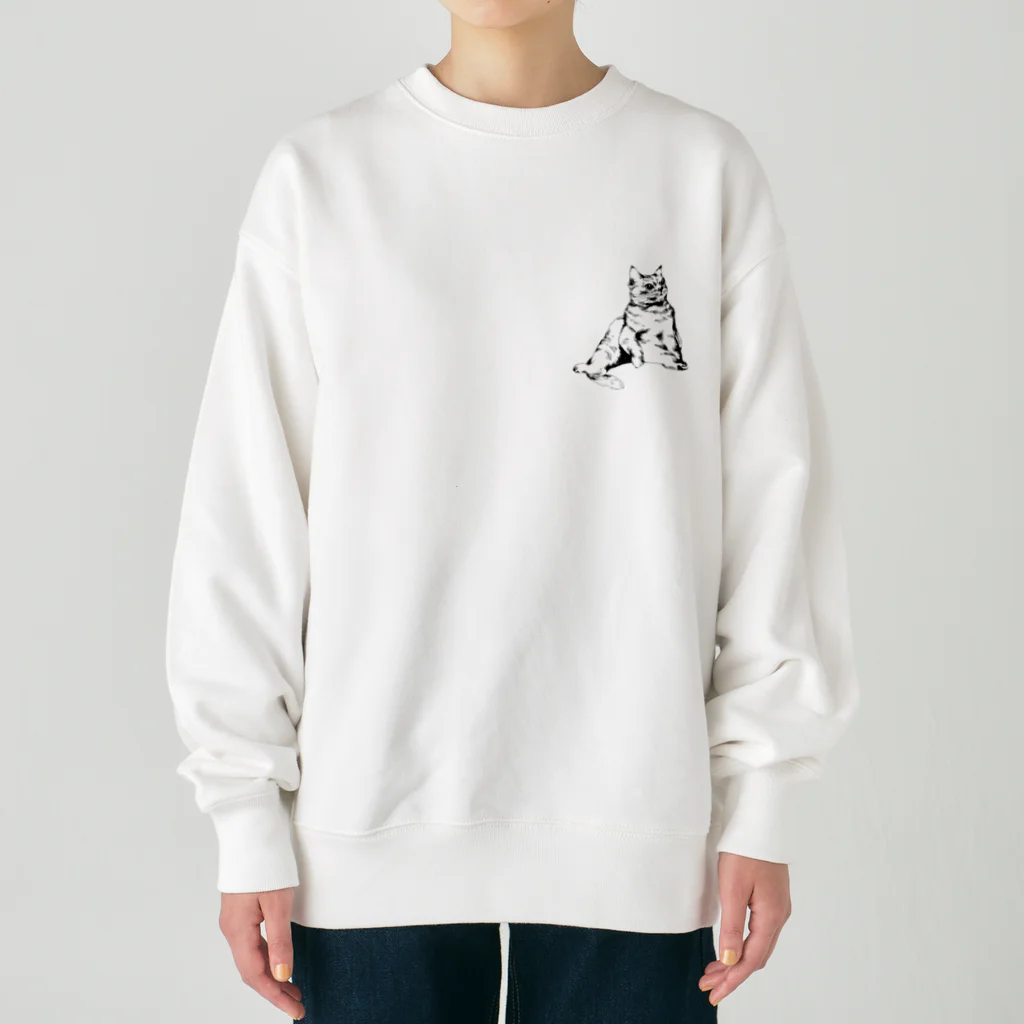 You and me !のネコねこ Heavyweight Crew Neck Sweatshirt