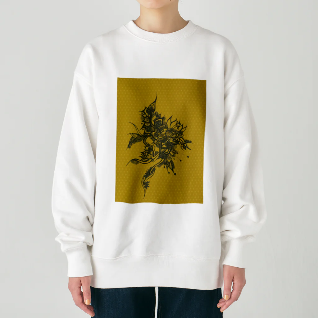 ねこくじらの飛翔 Heavyweight Crew Neck Sweatshirt