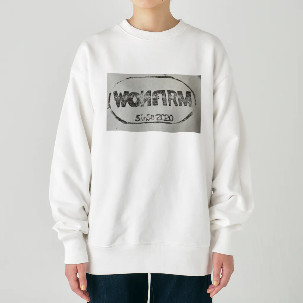 きしもとをんのうぉんしょうかい ロゴ Heavyweight Crew Neck Sweatshirt