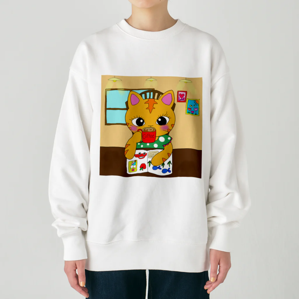 M Shihoのcoffeetime Heavyweight Crew Neck Sweatshirt