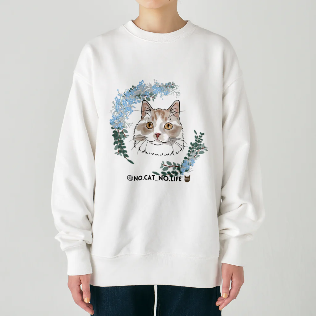 猫のイラスト屋さんのtono Heavyweight Crew Neck Sweatshirt