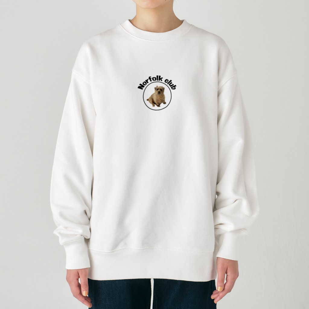 Norfolk club ノーフォーク倶楽部のNorfolk club_hi, human Heavyweight Crew Neck Sweatshirt