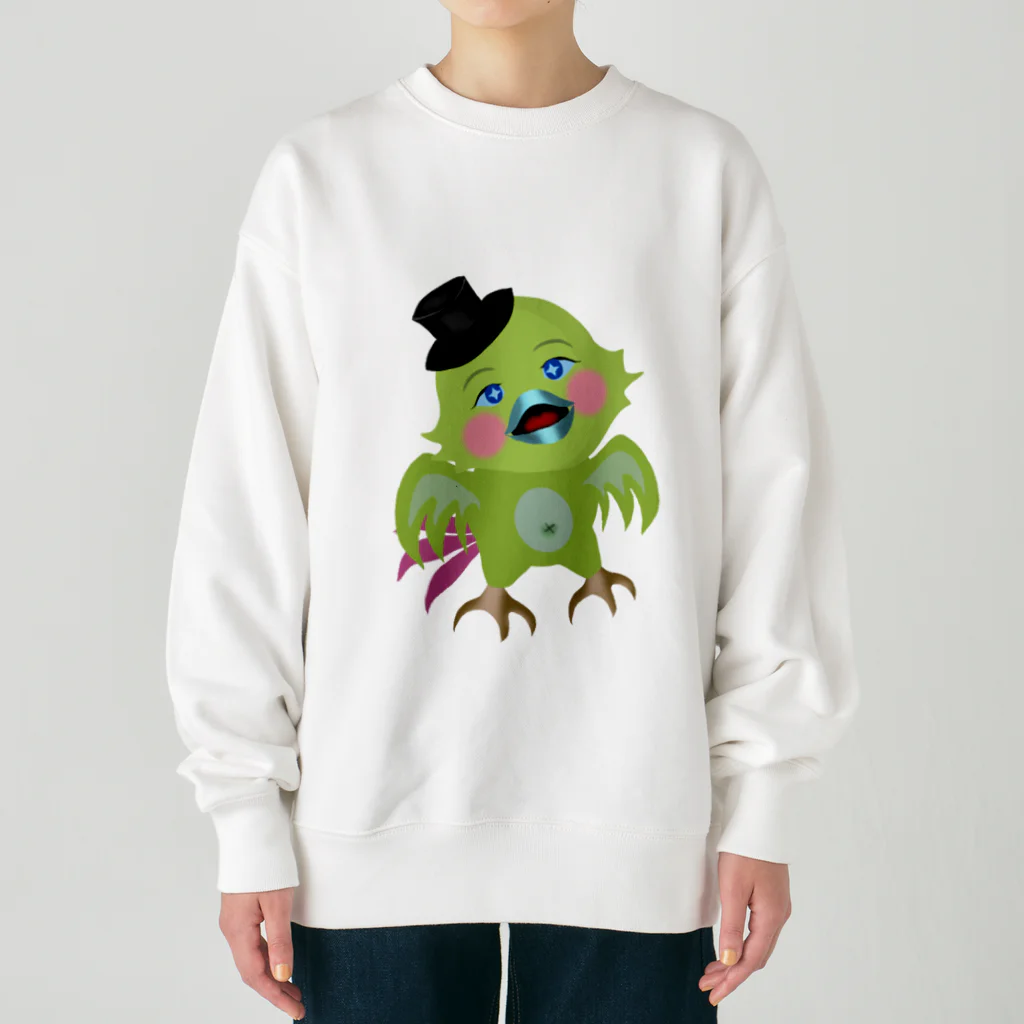 トムにゃんこの【ゆるいんこ】 Heavyweight Crew Neck Sweatshirt