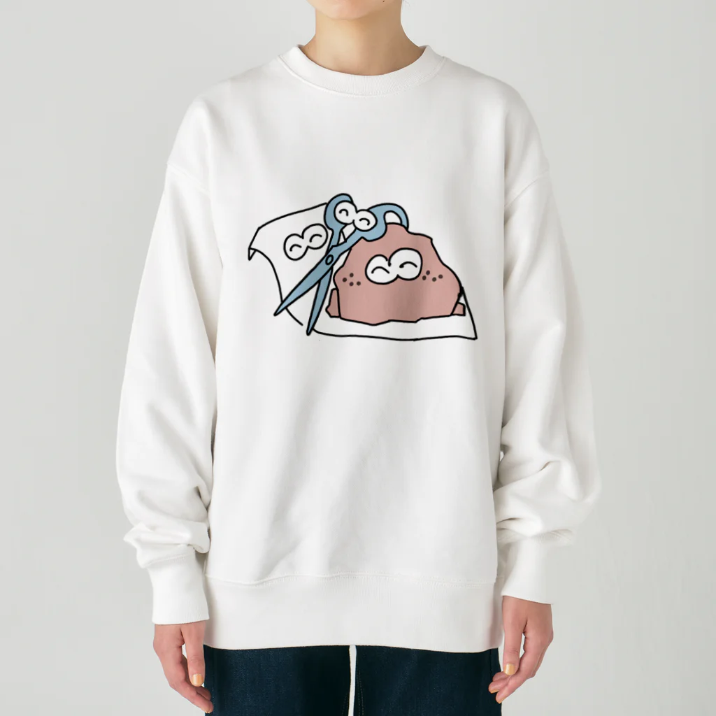 塔感覚のじゃんけん和平 Heavyweight Crew Neck Sweatshirt