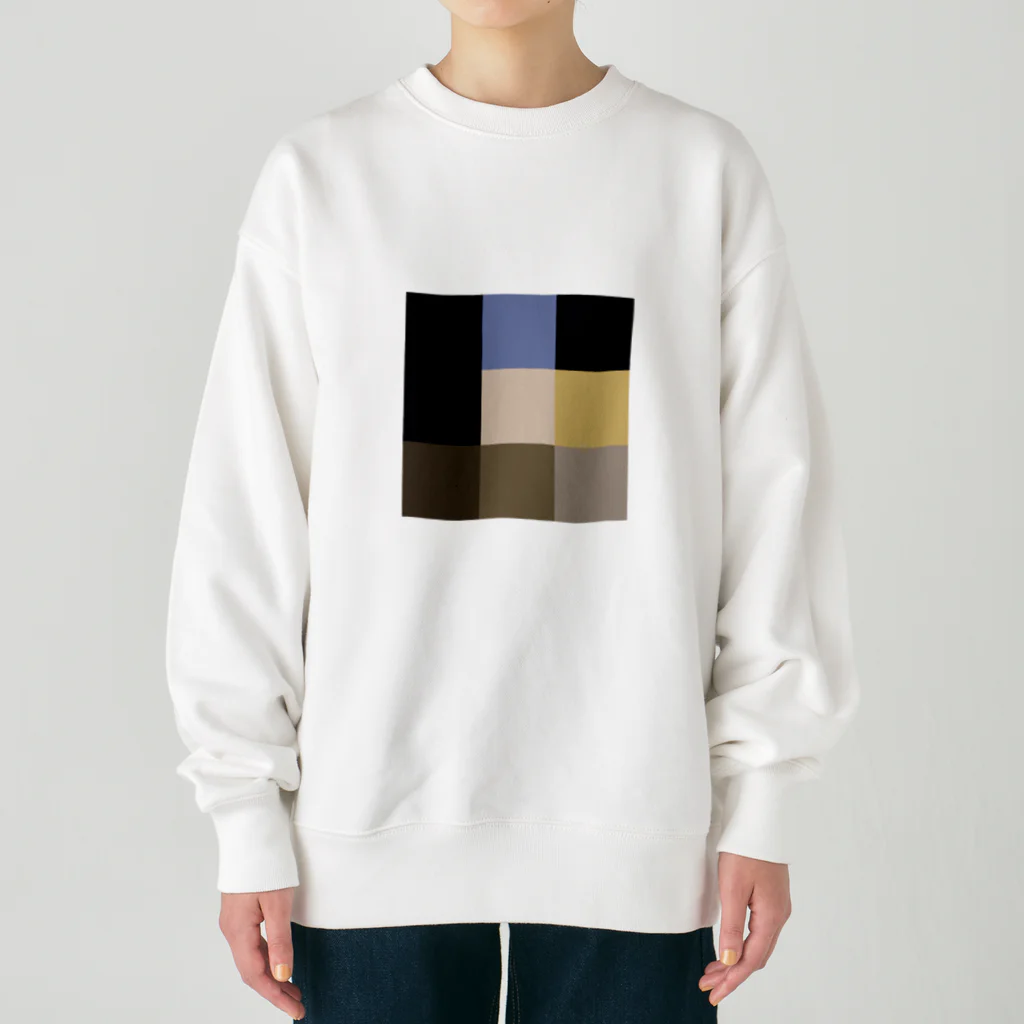 3×3 のドット絵の真珠の耳飾りの少女 - 3×3 のドット絵 Heavyweight Crew Neck Sweatshirt