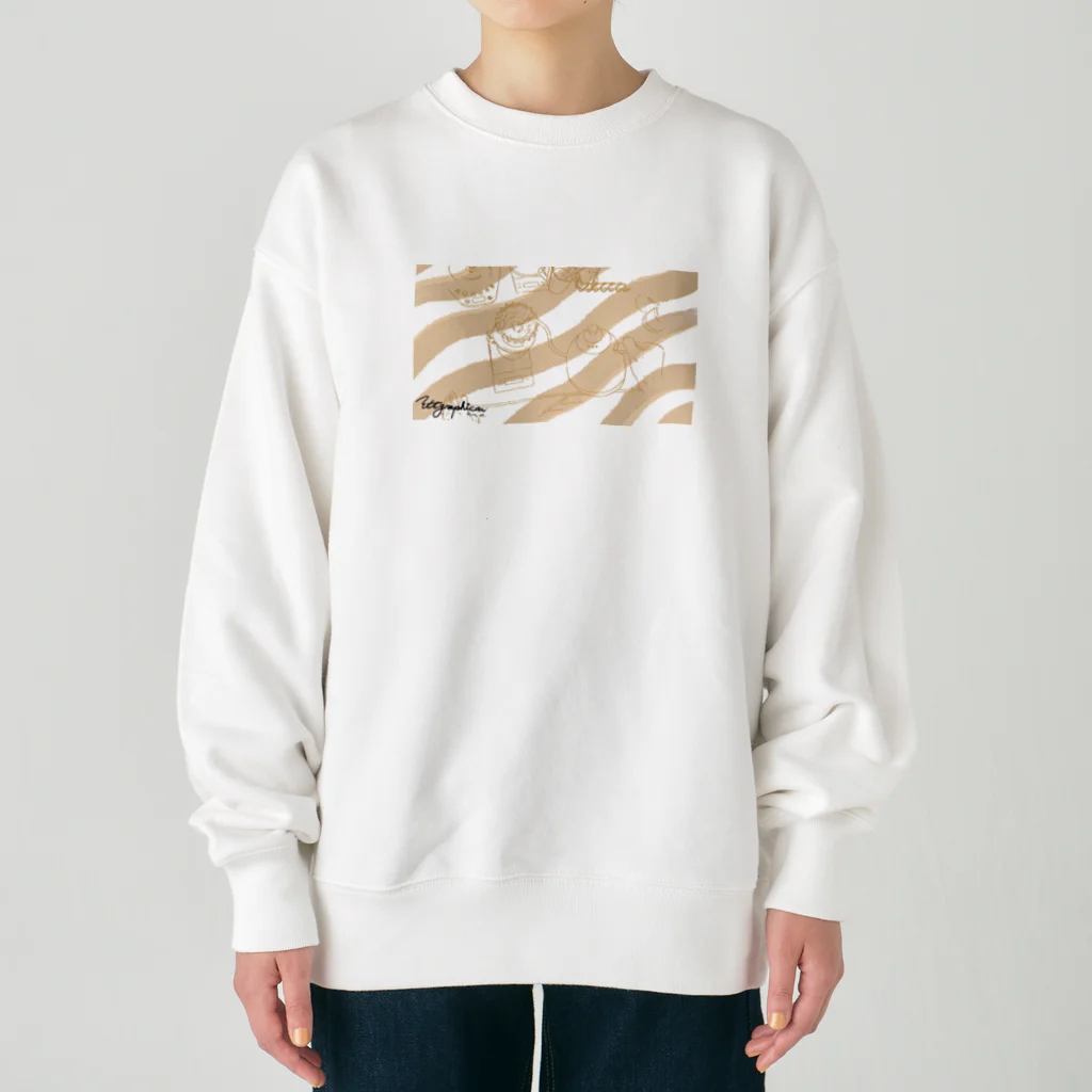 t.t._graphic_and...のおさむのハンドドリップ Heavyweight Crew Neck Sweatshirt