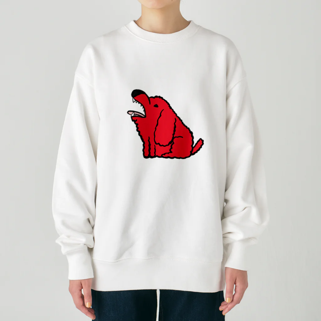 mudaboeのmudaboeトイプー（red） Heavyweight Crew Neck Sweatshirt