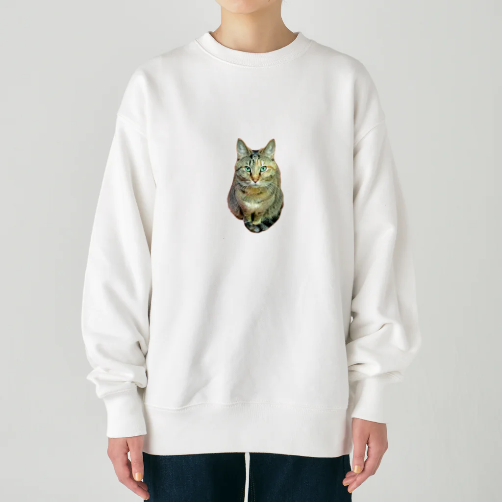 桃くるみSHOPのしっぽマフラーにゃん Heavyweight Crew Neck Sweatshirt