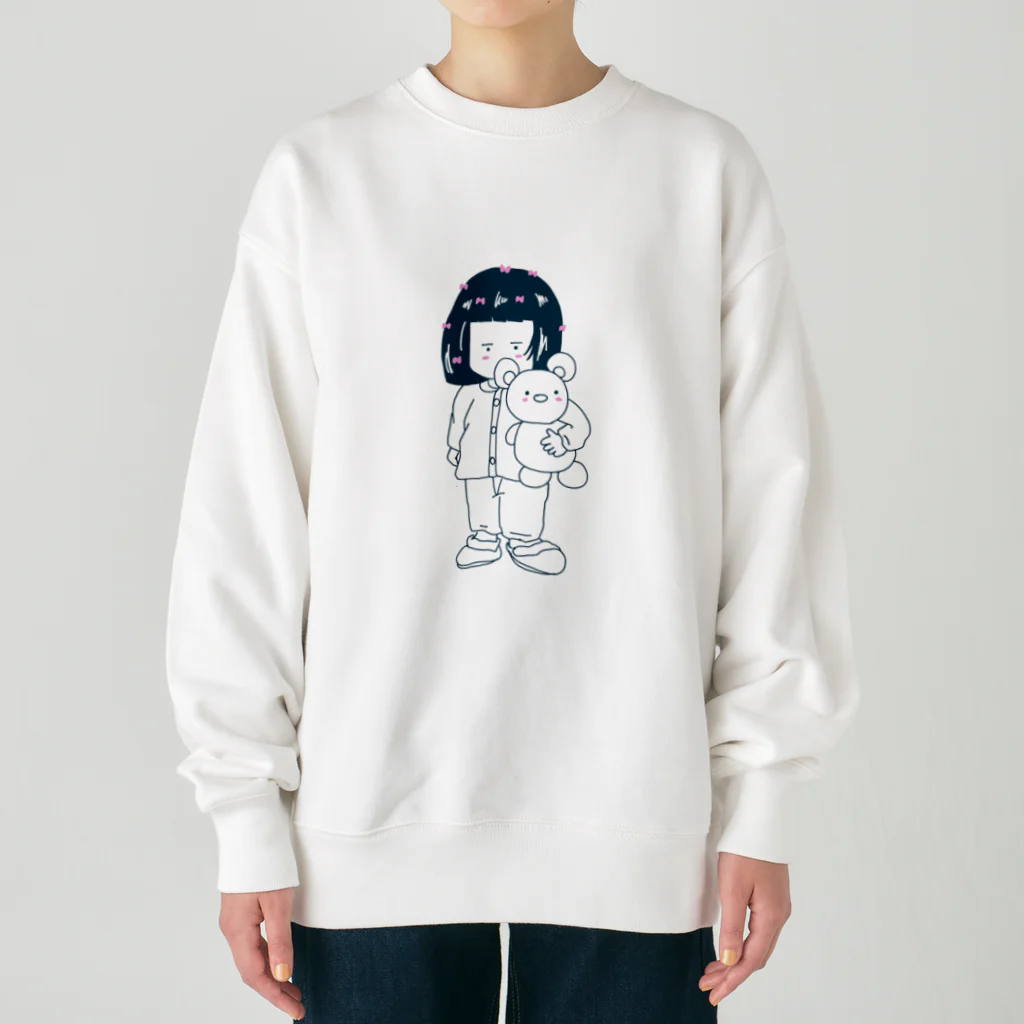 貞子やでのむーさん Heavyweight Crew Neck Sweatshirt