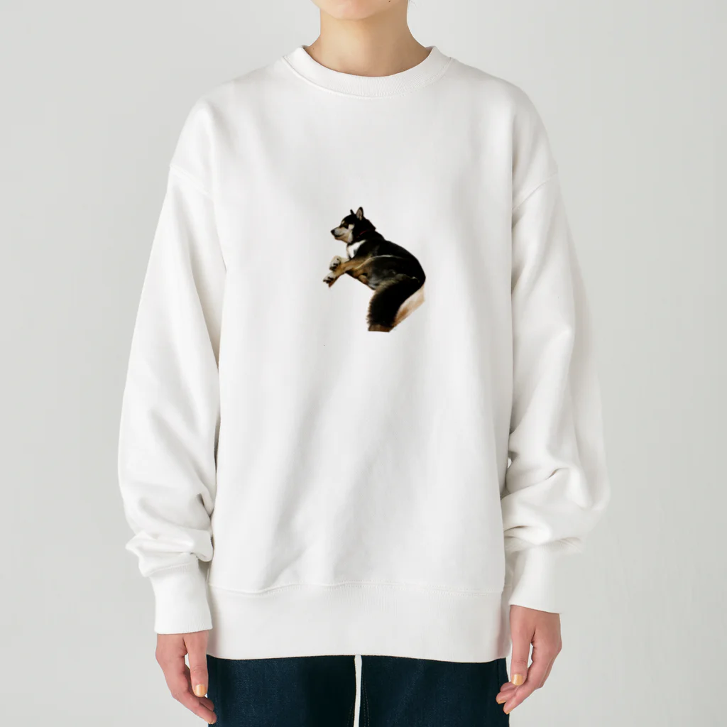 achahiの黒柴犬　ジョシーバ　癒し Heavyweight Crew Neck Sweatshirt