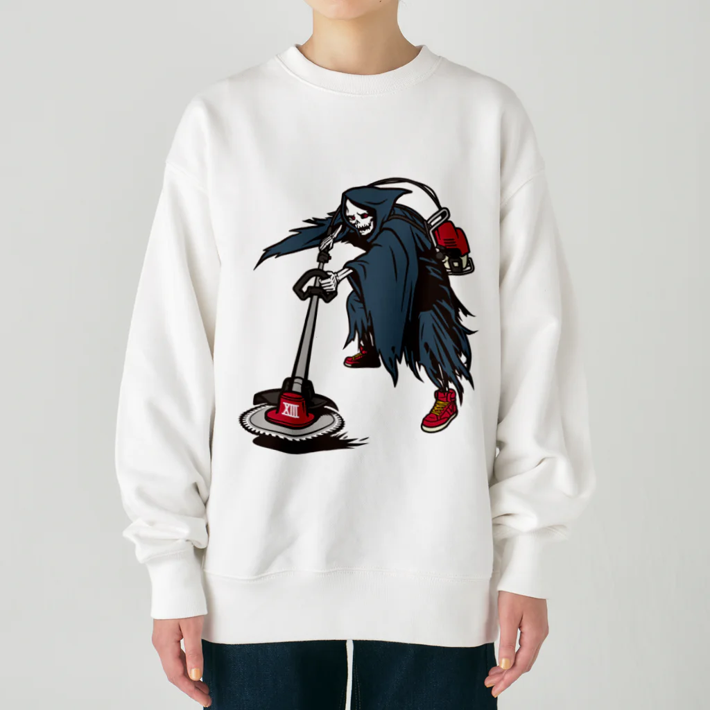 nikukoppuのthe latest Grim Reaper Heavyweight Crew Neck Sweatshirt