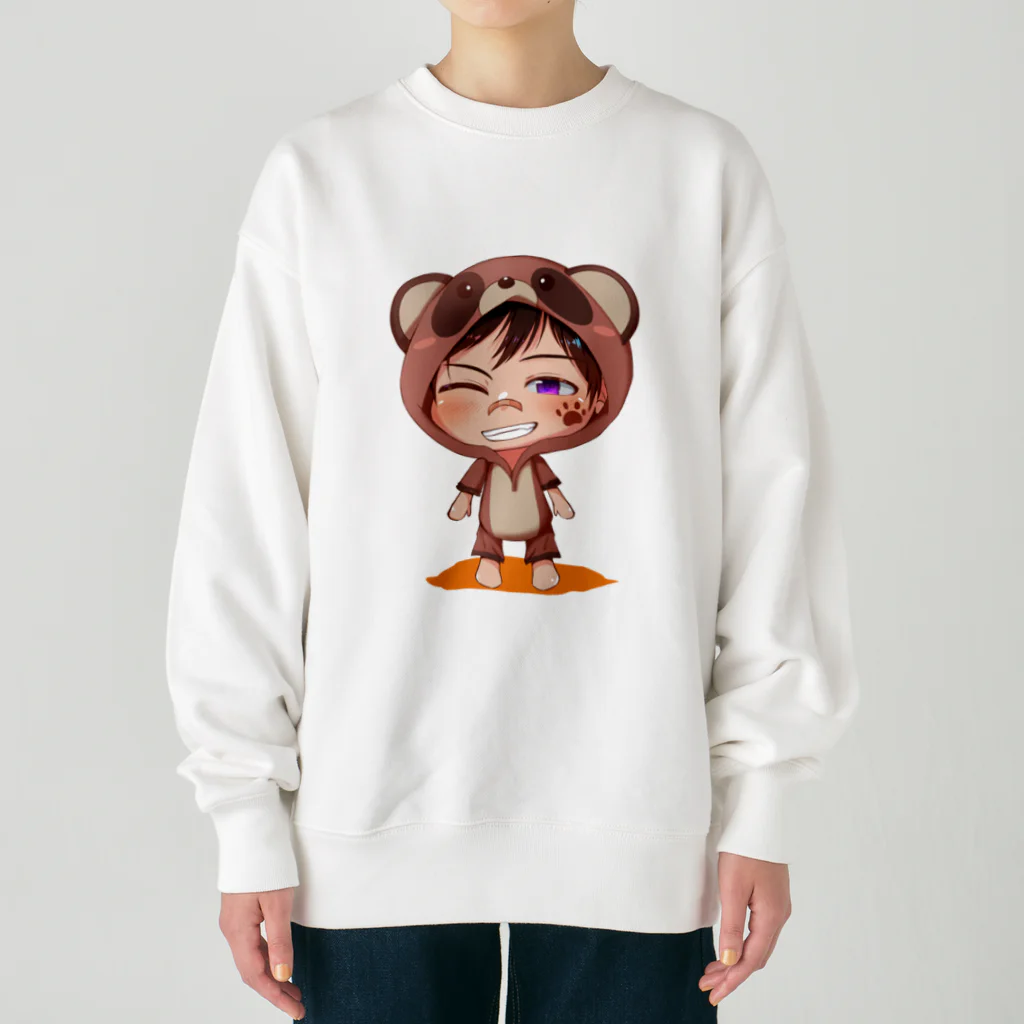 須戸コウ【腐男子ゲイvtuber】の須戸コウ_着ぐるみミニキャラVer Heavyweight Crew Neck Sweatshirt