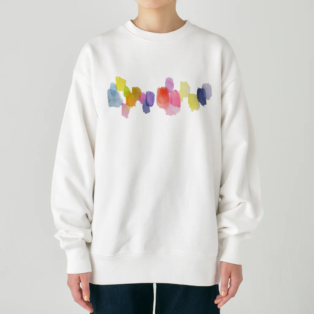 c5watercolorの水彩ペイント・カラフルその2 Heavyweight Crew Neck Sweatshirt