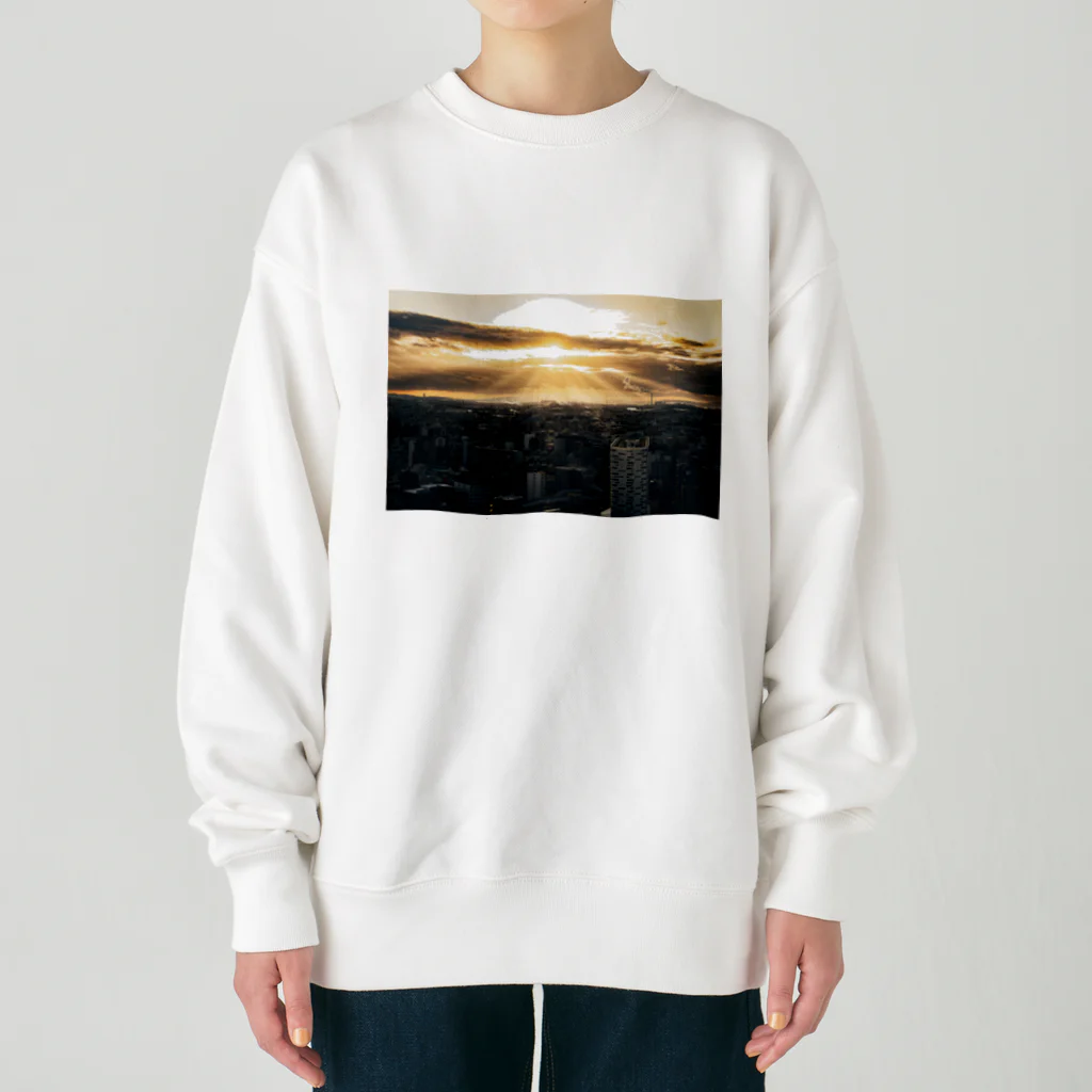 koki_photographerの天使の梯子 Heavyweight Crew Neck Sweatshirt