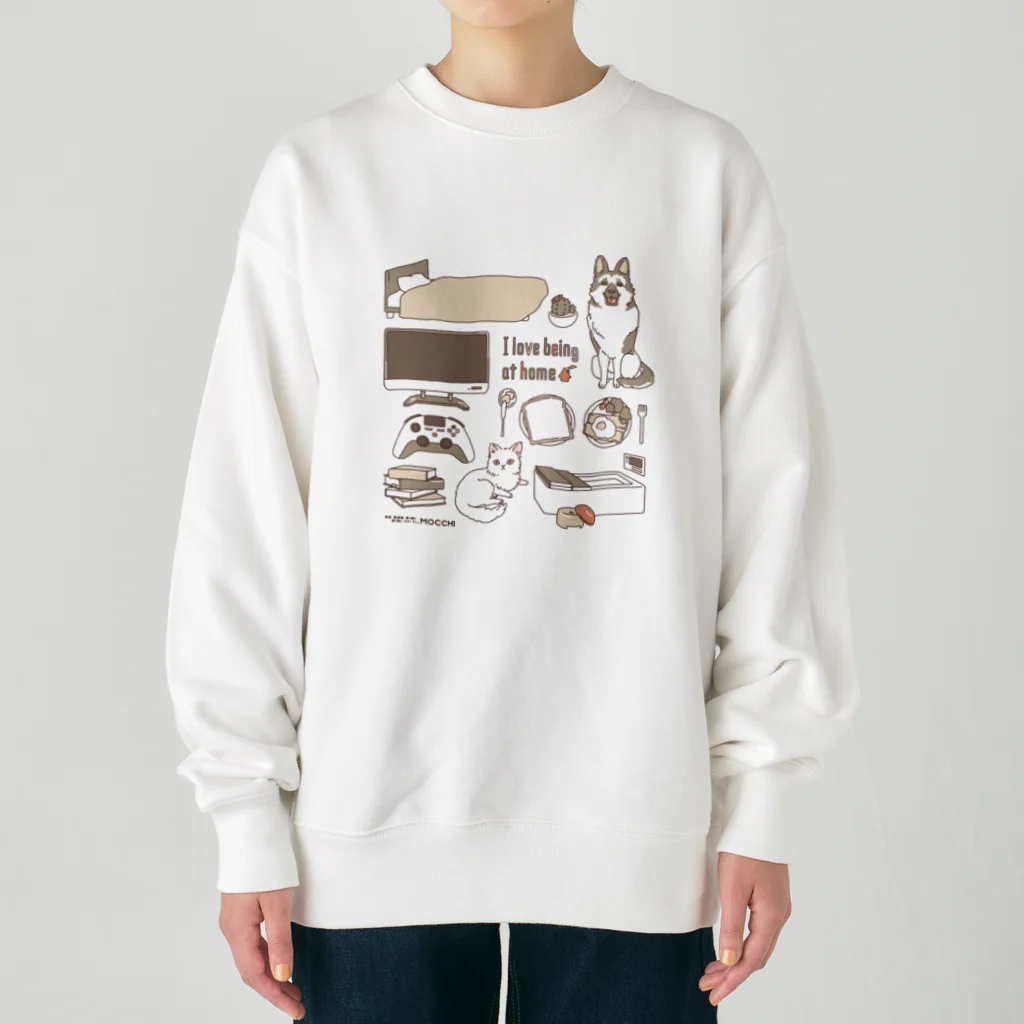 mocchi’s workshopのおうち大好き Heavyweight Crew Neck Sweatshirt