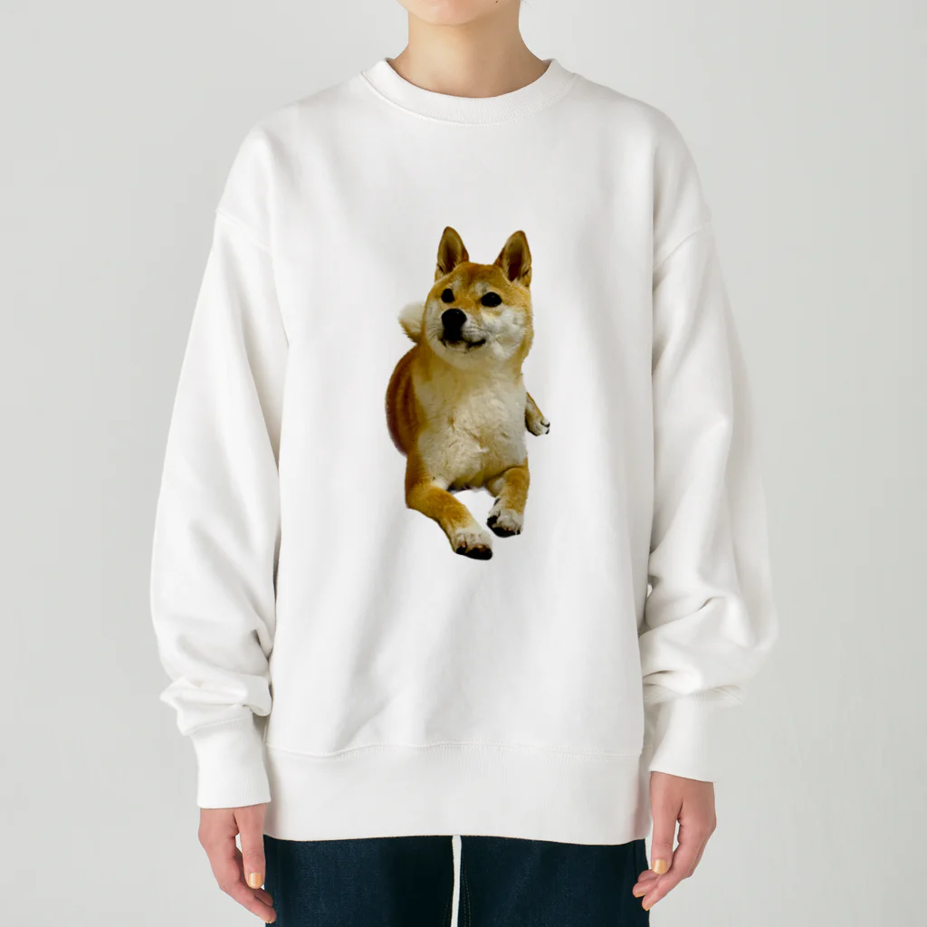 柴犬おかゆのグッズ販売店の柴犬おかゆ Heavyweight Crew Neck Sweatshirt