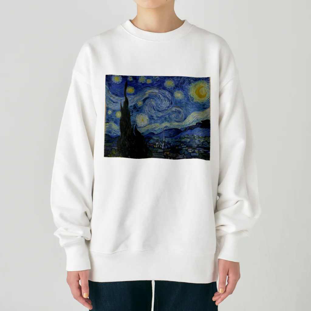 世界美術商店の星月夜 / The Starry Night Heavyweight Crew Neck Sweatshirt