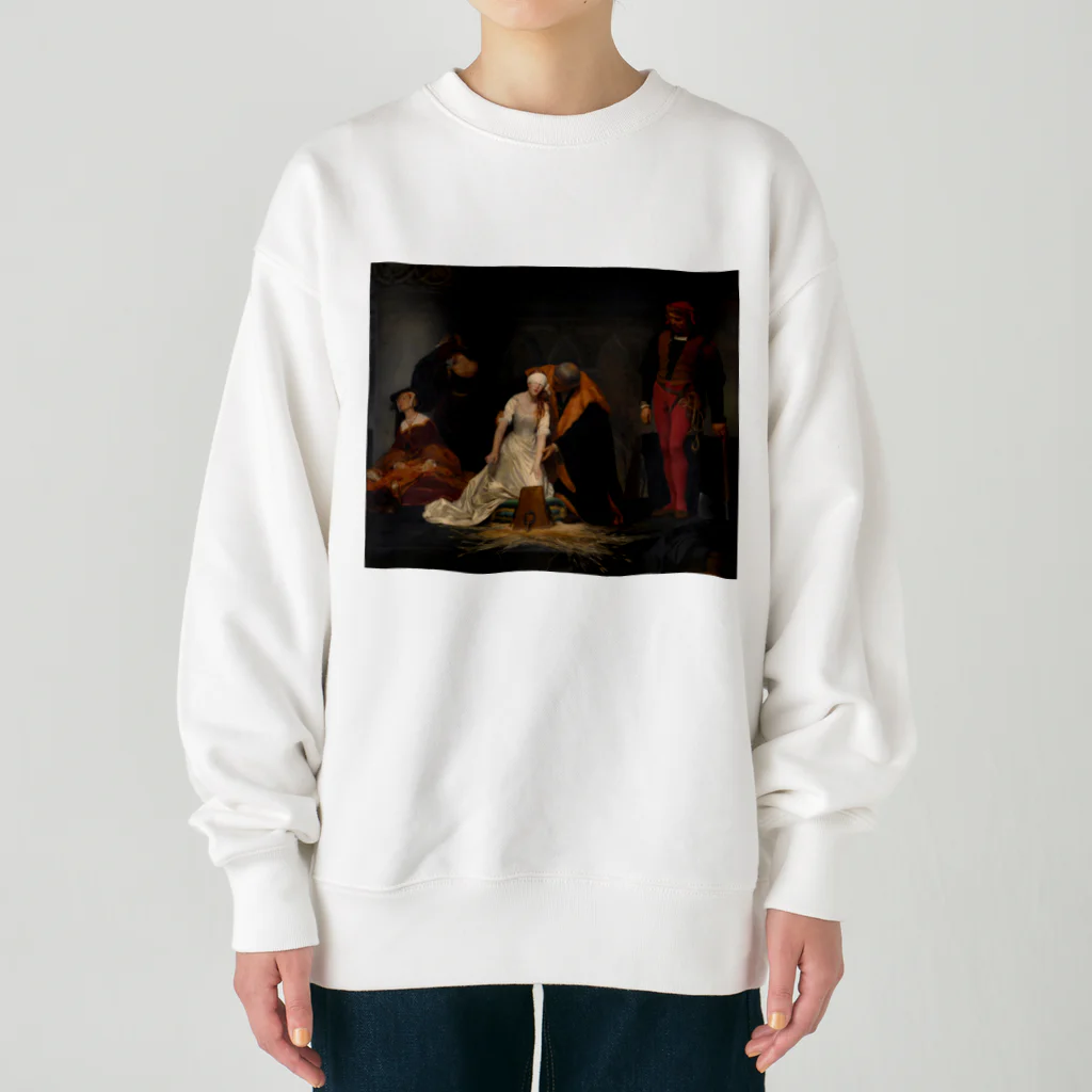 世界美術商店のレディ・ジェーン・グレイの処刑 / The Execution of Lady Jane Grey Heavyweight Crew Neck Sweatshirt