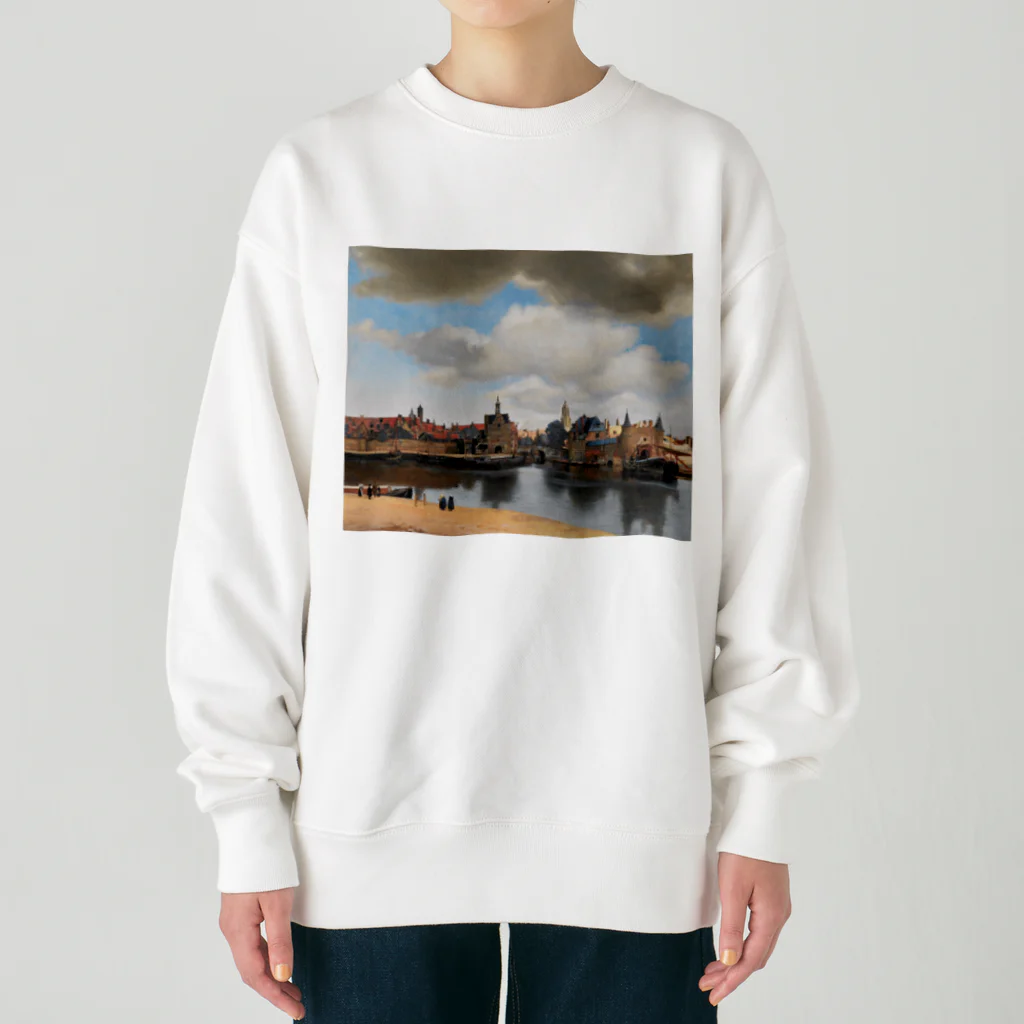 世界美術商店のデルフト眺望 / View of Delft Heavyweight Crew Neck Sweatshirt