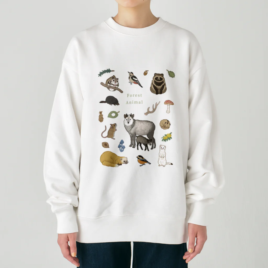 ちなきのこのForest Animal Heavyweight Crew Neck Sweatshirt