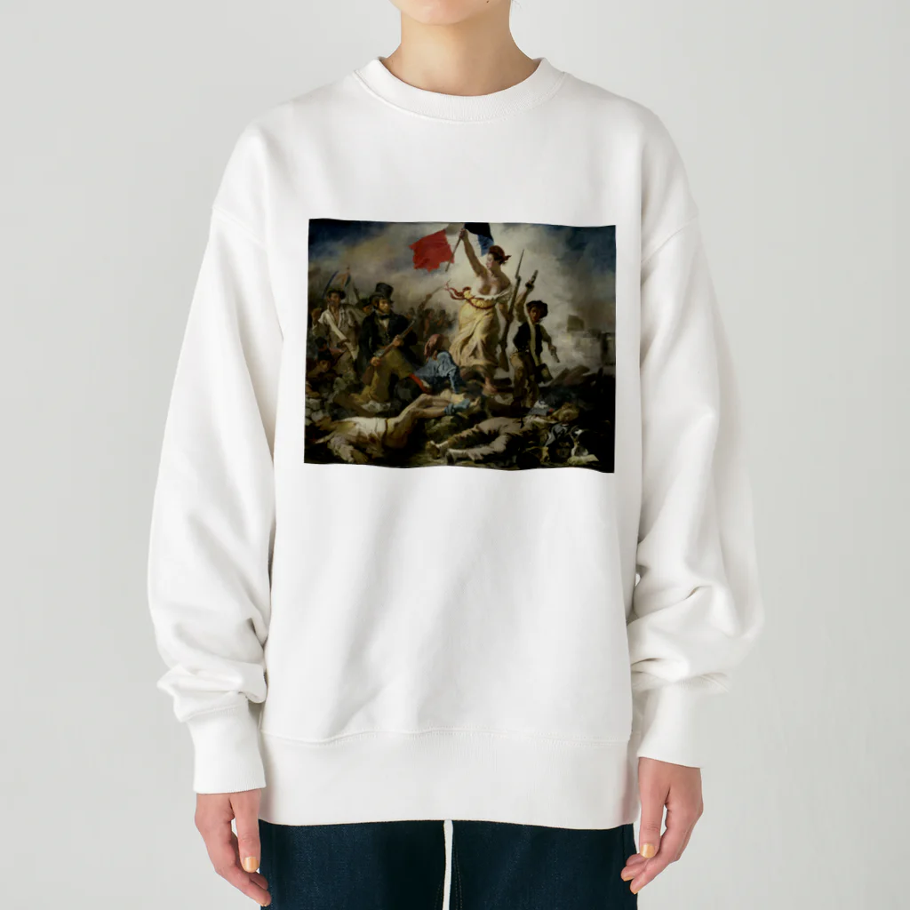 世界美術商店の民衆を導く自由の女神 / Liberty Leading the People Heavyweight Crew Neck Sweatshirt