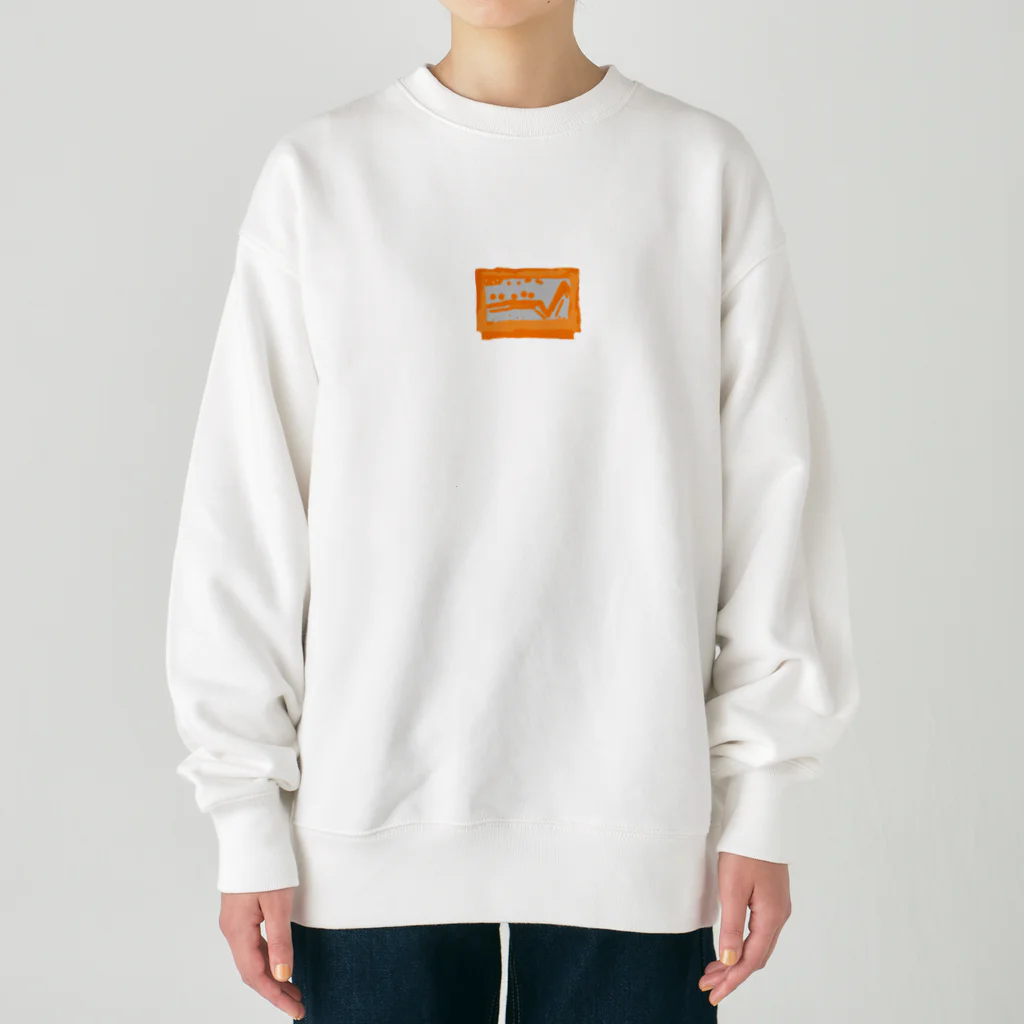 さッとんのオレンジなカセット Heavyweight Crew Neck Sweatshirt