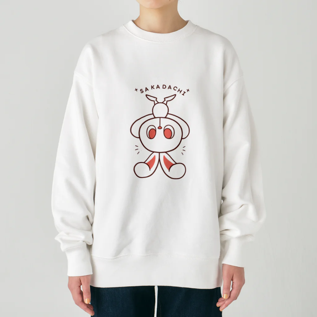 レタ(LETA)のぽっぷらうさぎ(さかだち(文字あり)) Heavyweight Crew Neck Sweatshirt