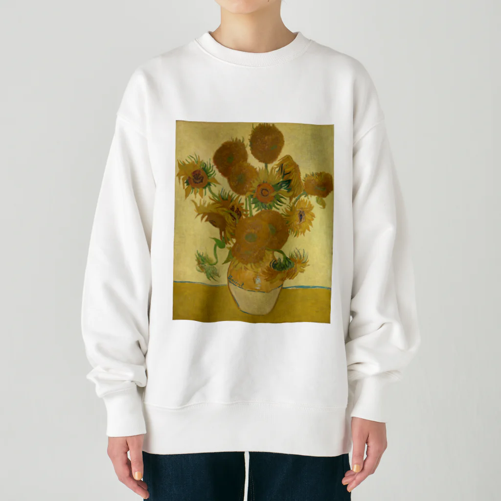 世界美術商店のひまわり / Sunflowers Heavyweight Crew Neck Sweatshirt