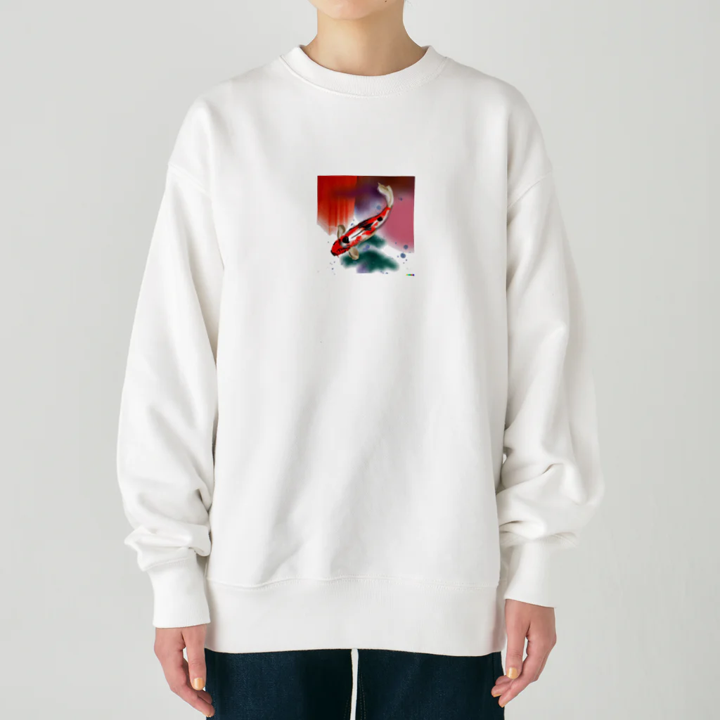 Spirit of 和の鯉の泳ぎ Heavyweight Crew Neck Sweatshirt