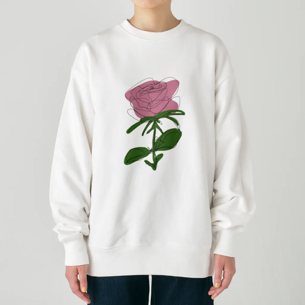 サラスシのmy ROSE ピンク Heavyweight Crew Neck Sweatshirt