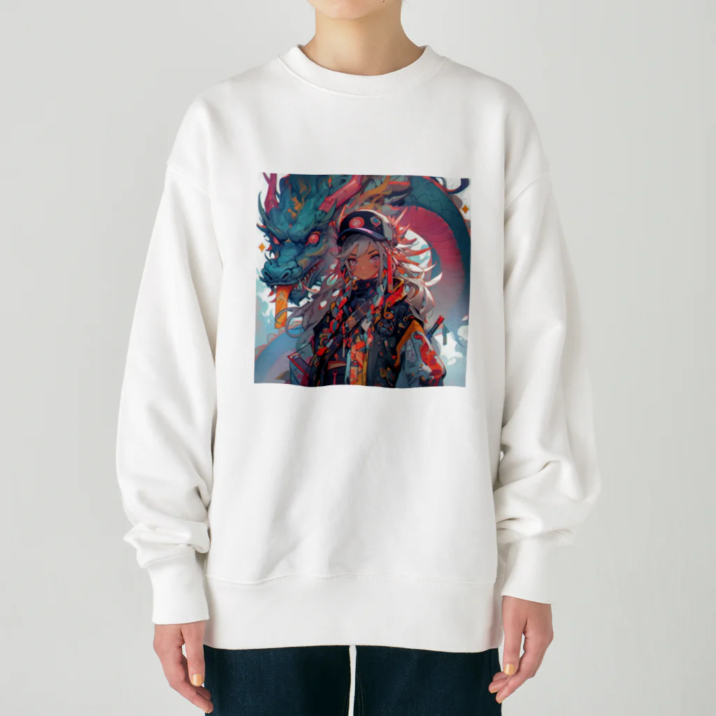 ヤマトナデシコの大和撫子 Heavyweight Crew Neck Sweatshirt