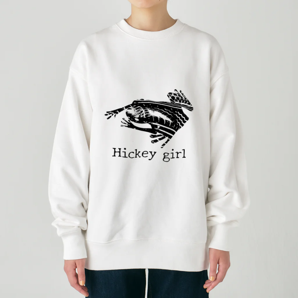 堕洒落のHickey girl（ヒキガエル） ヘビーウェイトスウェット