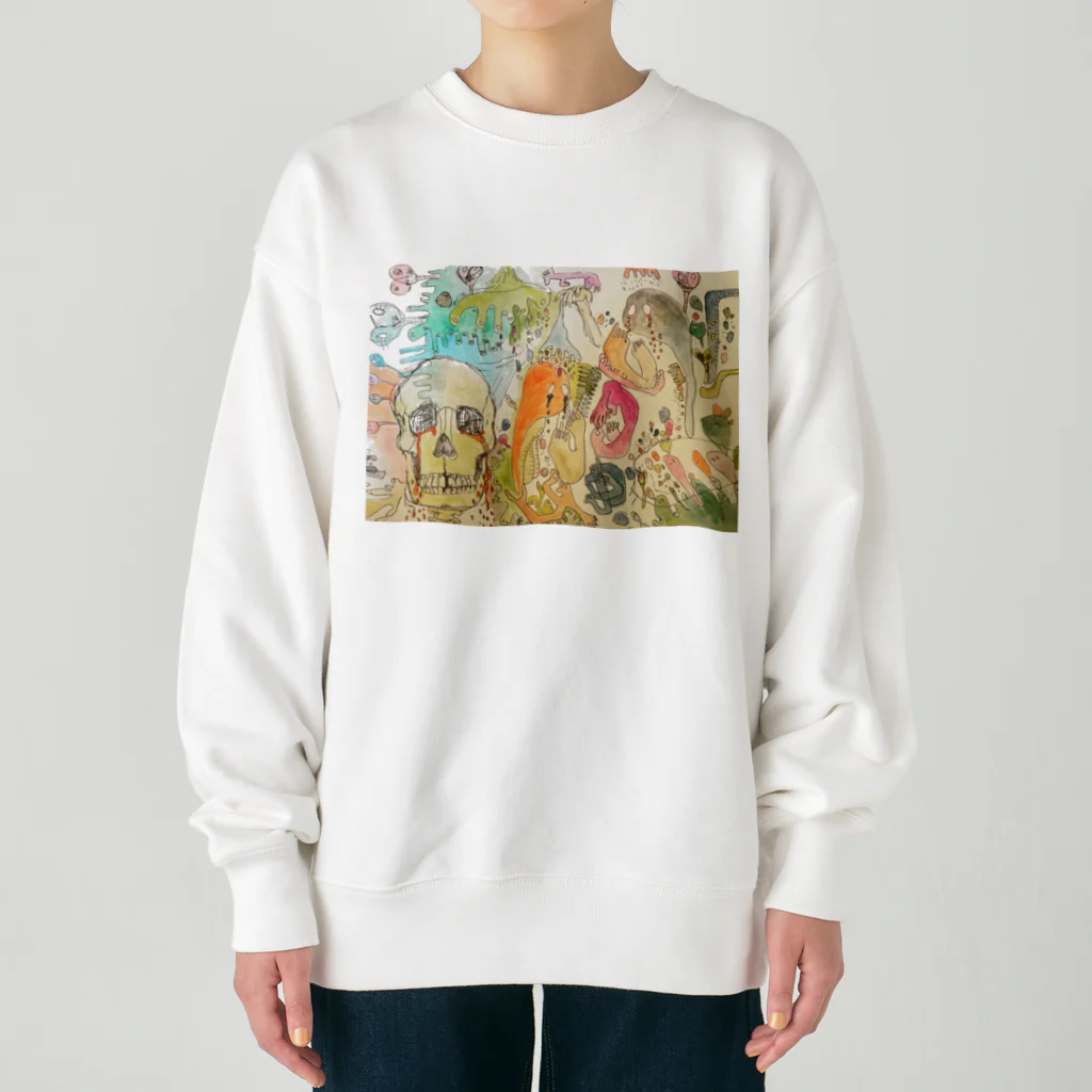 macrameseikoのガイコツ Heavyweight Crew Neck Sweatshirt