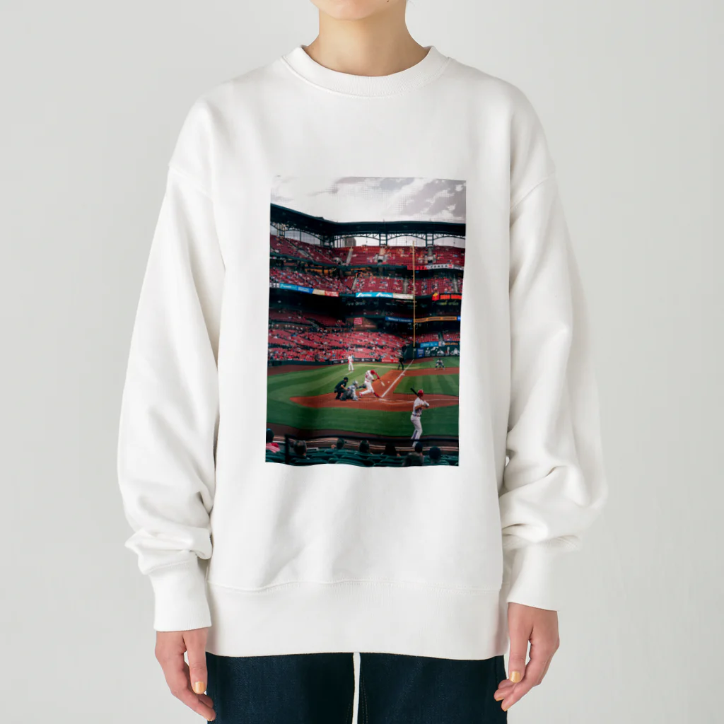 ラーメンマッスルショップのラーメンマッスル　メジャーリーグ⚾️ Heavyweight Crew Neck Sweatshirt